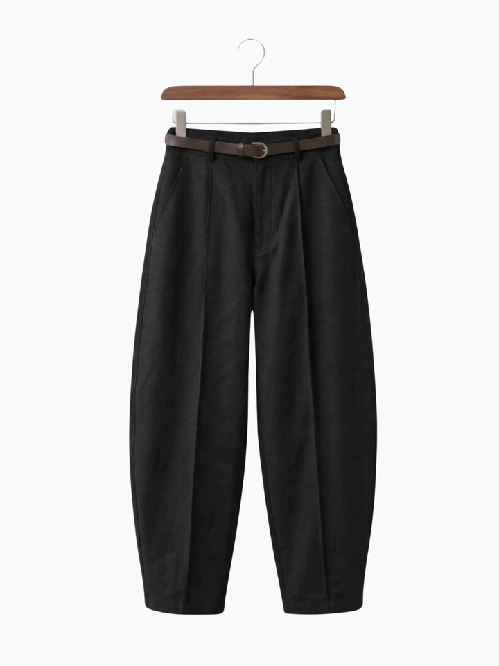 The Balloon Pleated Pant - Black