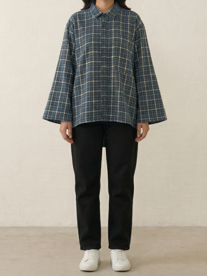 The Grid Boxy Shirt