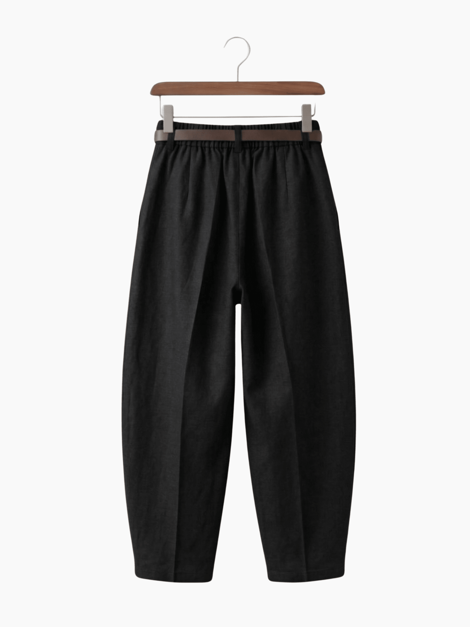 Balloon Pleated Pant - Black - The BNW Studio