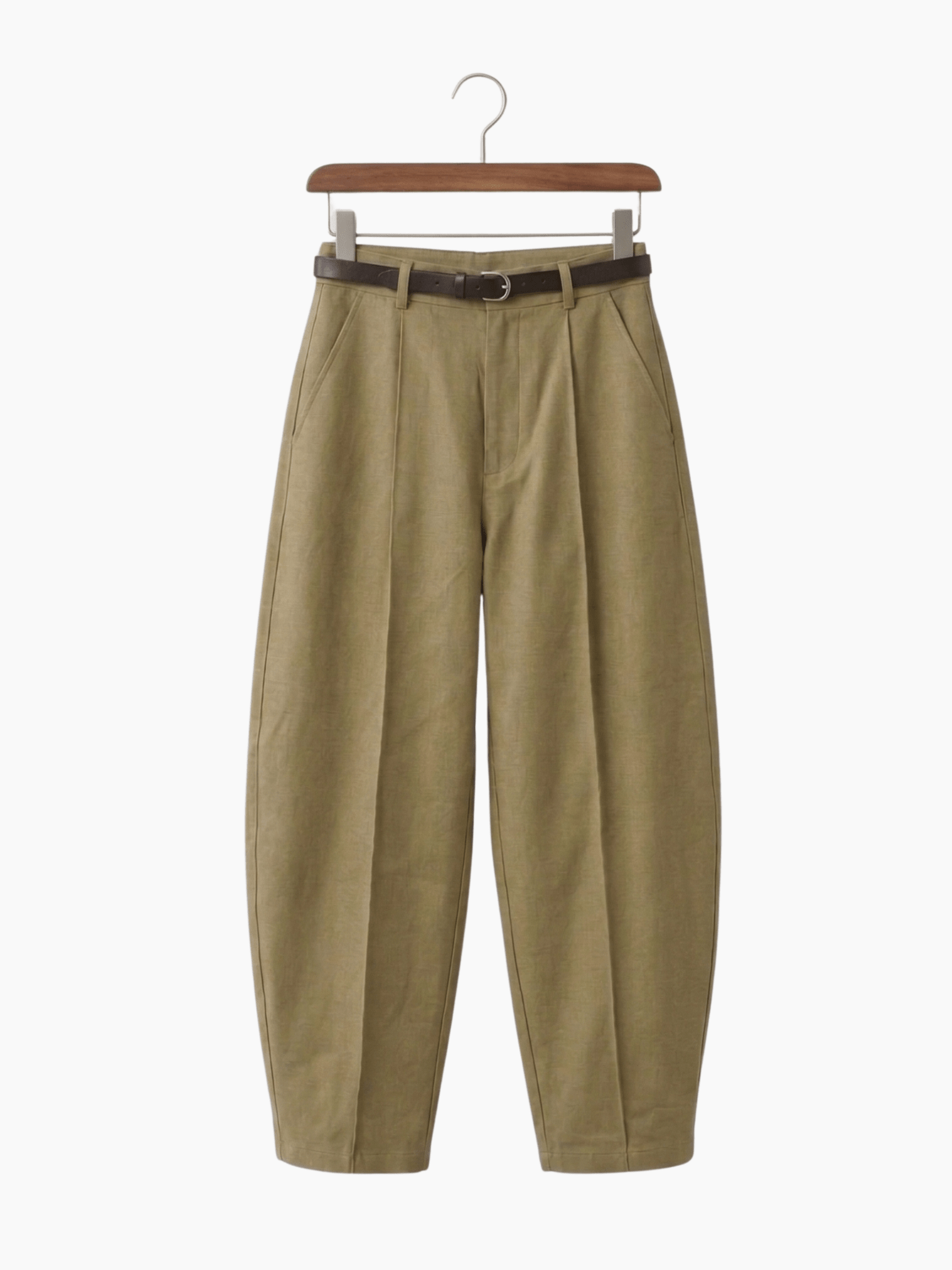 Balloon Pleated Pant - Lichen - The BNW Studio