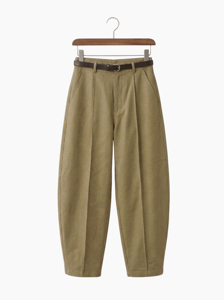 Balloon Pleated Pant - Lichen - The BNW Studio