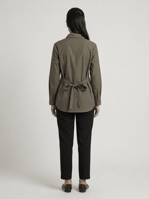 The Architectural Tie - Waist Shirt - The BNW Studio