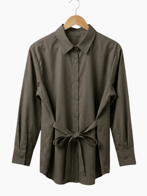 The Architectural Tie - Waist Shirt - The BNW Studio