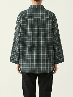 The Grid Boxy Shirt - The BNW Studio