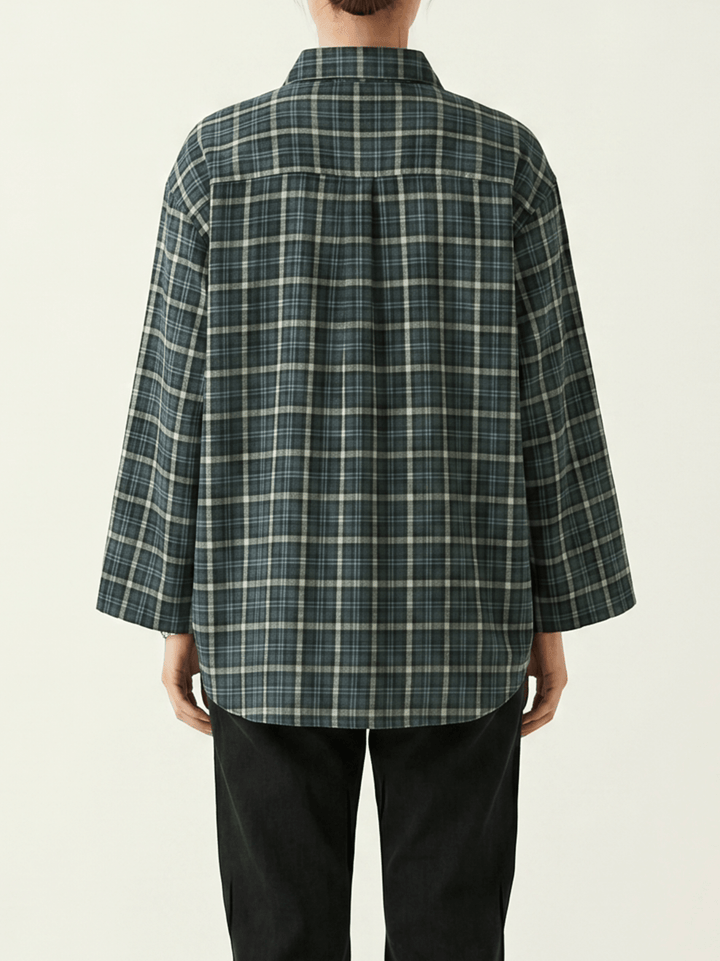 The Grid Boxy Shirt - The BNW Studio